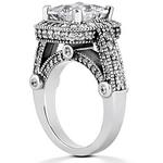 14kt white gold diamond engagement ring